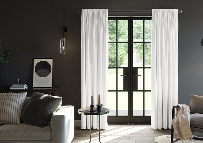 Esme, Phantom White - Made to Measure Curtains - Image 3